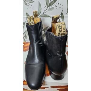 Crazy Bull Boots Black Mens Size 28.5 Ankle Leather